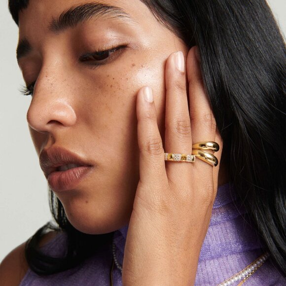 SOLD MEJURI Thin Dôme Ring 14k Solid Yellow Gold ***Best Seller! - Picture 3 of 11